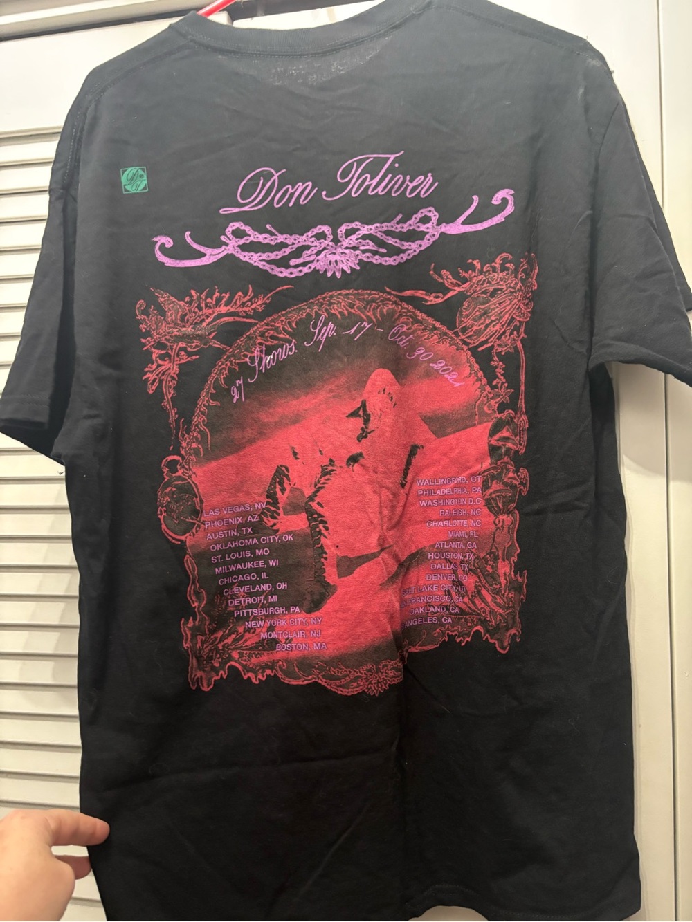 Don Toliver Tour Tee – Size Large 🎤🖤 - Picture 2 of 3